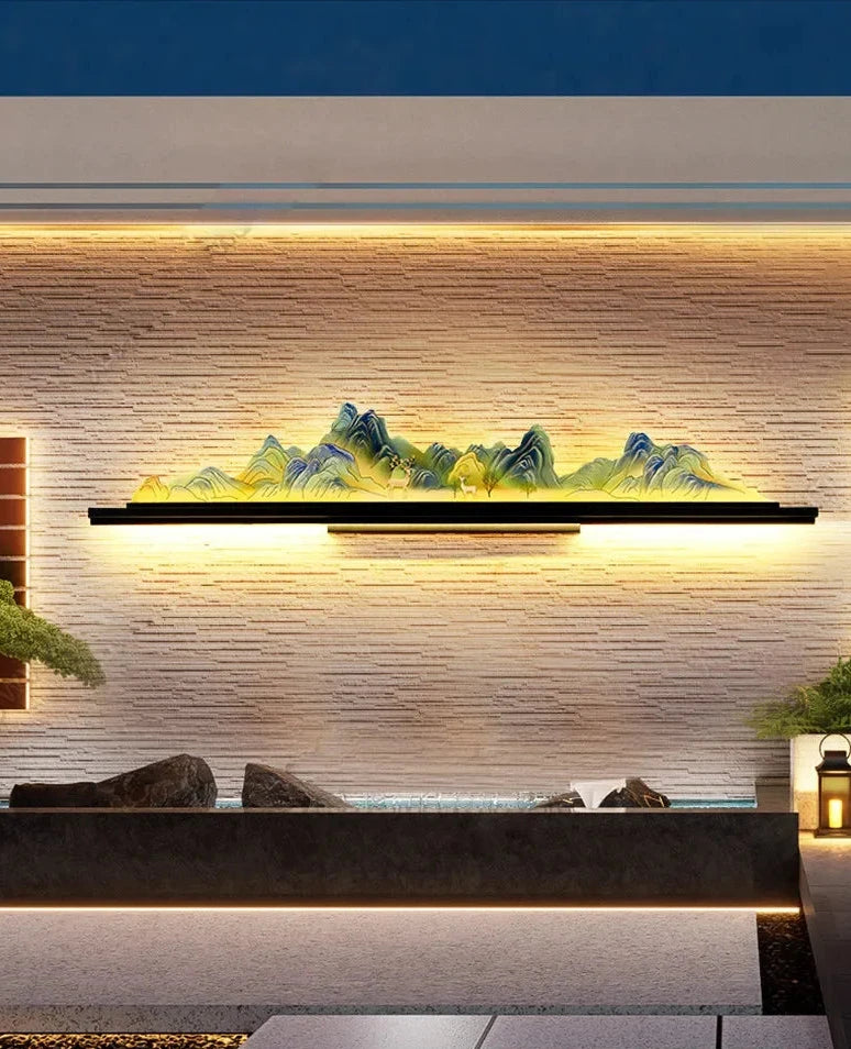 Décoration Murale LED Jardin Aquatique