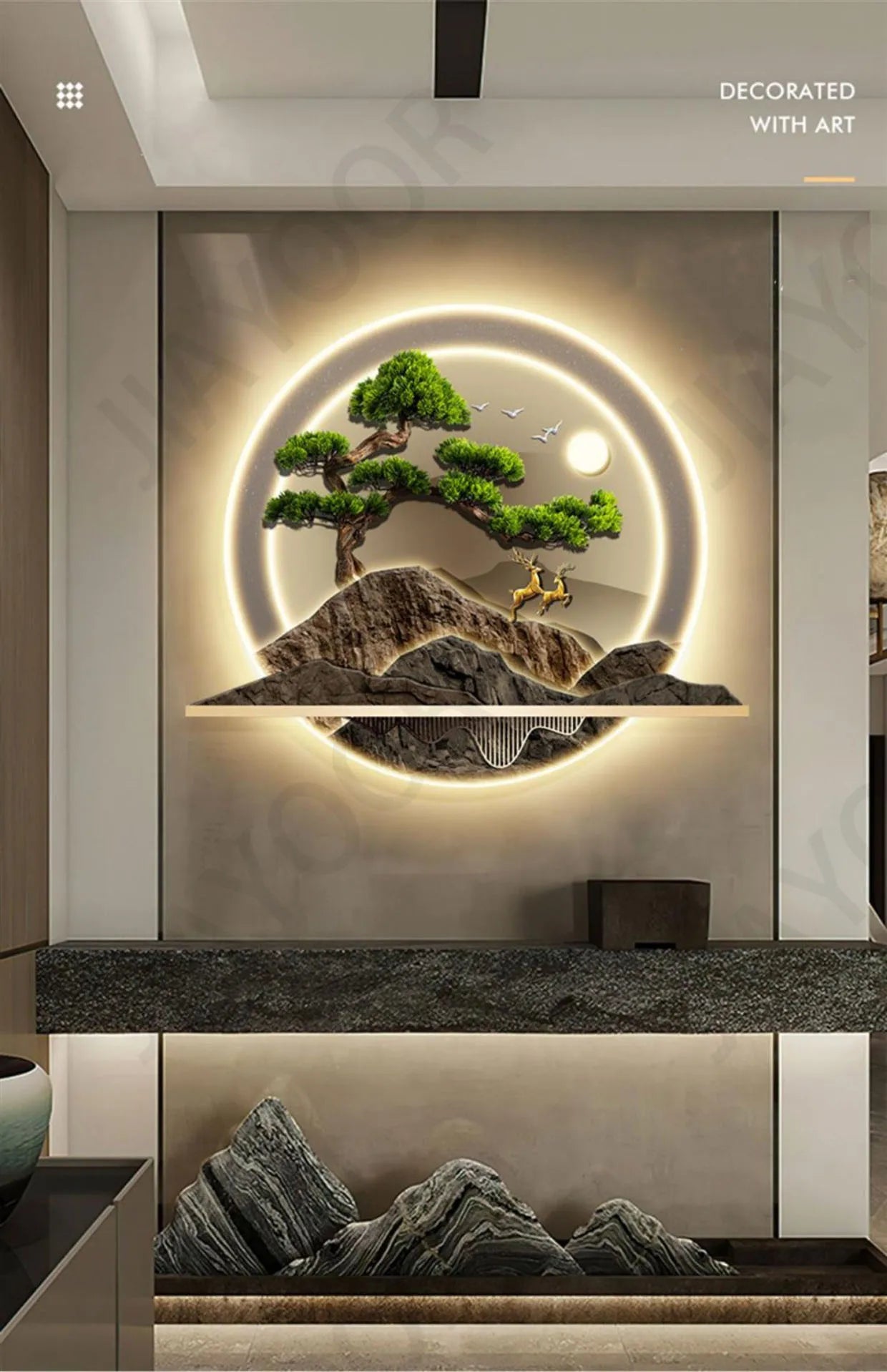 Décoration Murale Lumineuse Zen